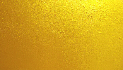 Naklejka premium Gold or Yellow Paint on Cement Wall Texture for Industrial and Artistic Backgrounds