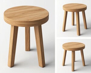 wooden chair isolated on white background