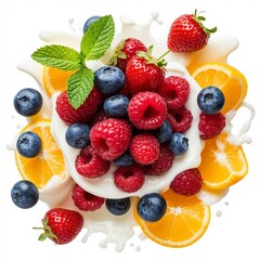 fruit salad with berries