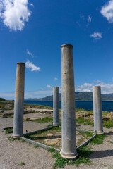 Particolari del Parco archeologico di Nora, in Sardegna 