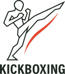 Dynamic martial artist performs high kick