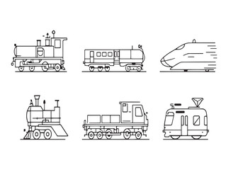 modern train line art illustration for digital projects