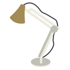 Desk Lamp Vector Illustration – Study Light Icon