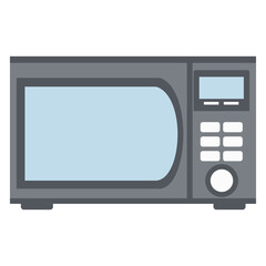Microwave Oven Vector Illustration &ndash; Kitchen Appliance Icon