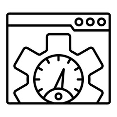 Web speed test Icon