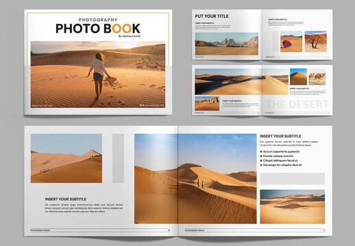 Photography Photobook Landscape Layout