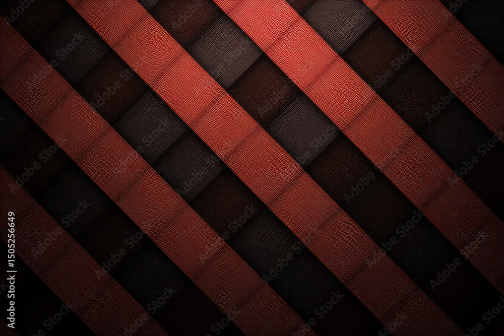 Aufkleber diagonal red and black geometric pattern with textured surface creates bold and modern abstract back