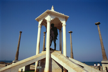 The Gandhi statue, Pondicherry, India