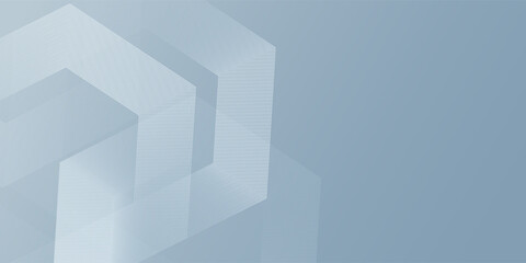 Fototapeta premium Abstract hexagon lines on gray background. Geometric stripe line art design modern