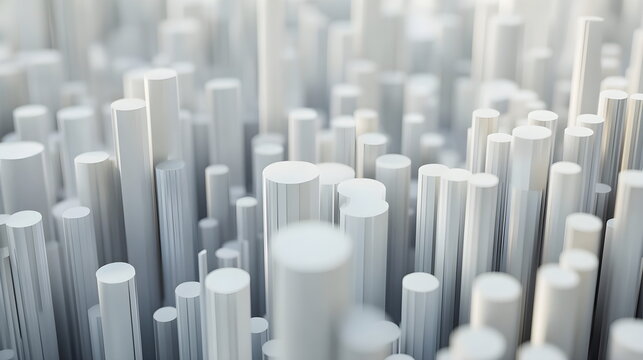 Abstract 3D background with creative modern design elements illustrating economic data and financial charts. High-quality, detailed visual for business, finance, and data analysis concepts.