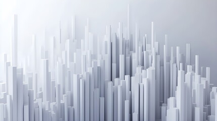 Abstract 3D background with creative modern design elements illustrating economic data and financial charts. High-quality, detailed visual for business, finance, and data analysis concepts.