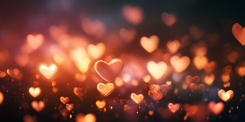 Warm Light Clusters with Soft Glowing Effect Abstract Background