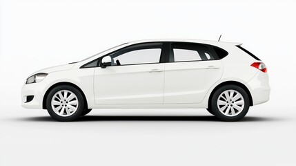 Obraz premium White car side view (1)
