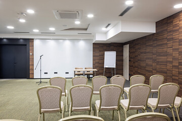 Interior of a conference room in a hotel