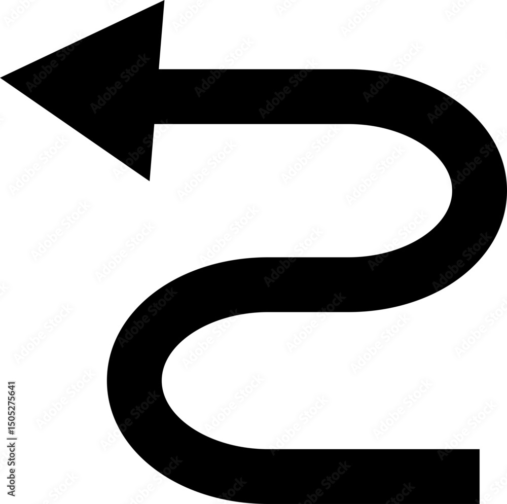 Fototapete black arrow icon. arrow vector isolated on transparent background. cursor modern simple different ar