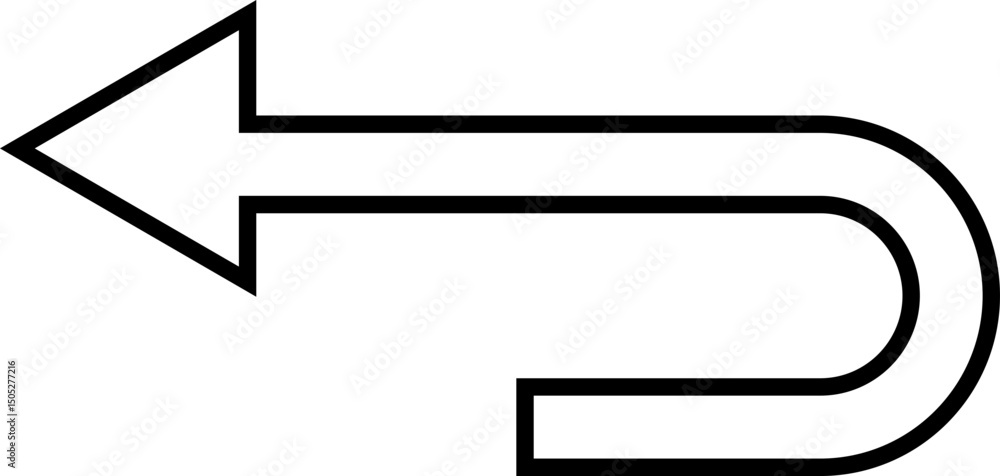 Fototapete black arrow icon. arrow vector isolated on transparent background. cursor modern simple different ar