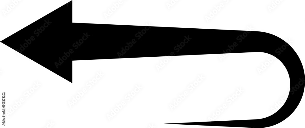 Fototapete black arrow icon. arrow vector isolated on transparent background. cursor modern simple different ar