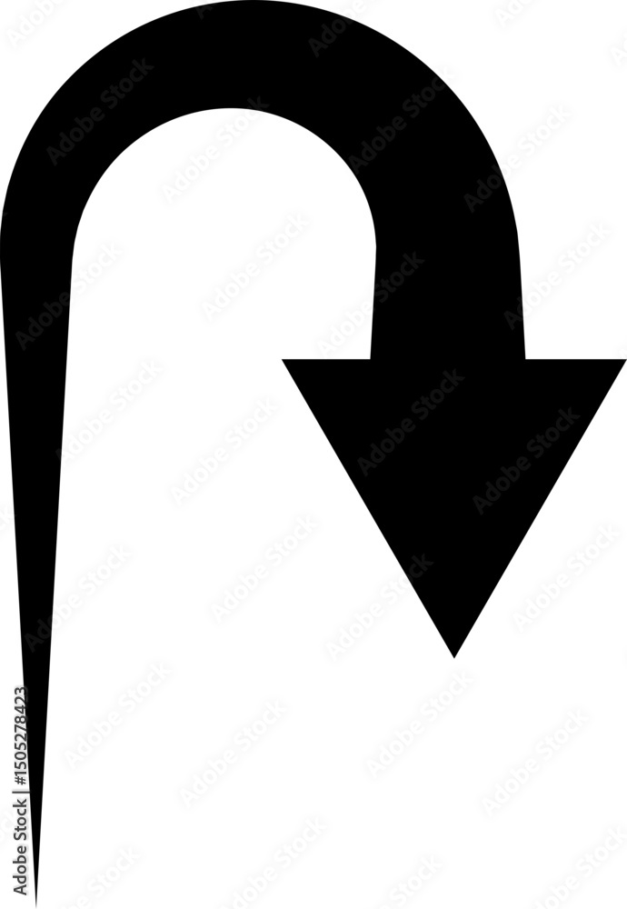 Fototapete black arrow icon. arrow vector isolated on transparent background. cursor modern simple different ar