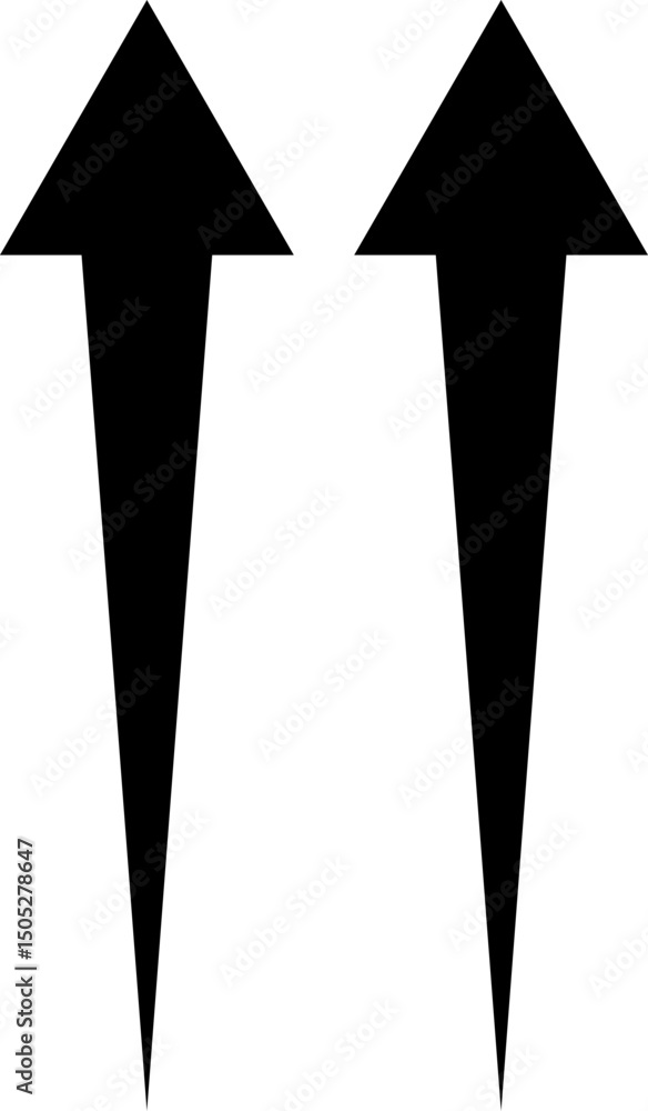 Fototapete black arrow icon. arrow vector isolated on transparent background. cursor modern simple different ar