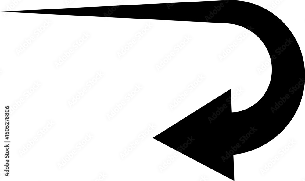 Fototapete black arrow icon. arrow vector isolated on transparent background. cursor modern simple different ar