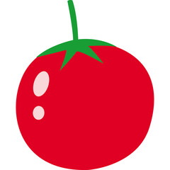 Illustration of a Red Tomato