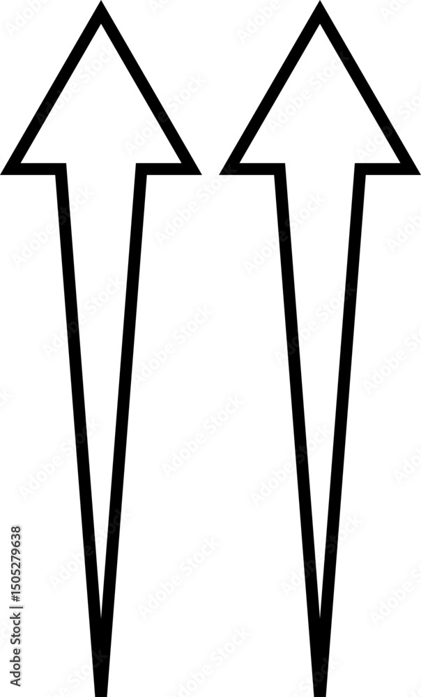 Fototapete black arrow icon. arrow vector isolated on transparent background. cursor modern simple different ar