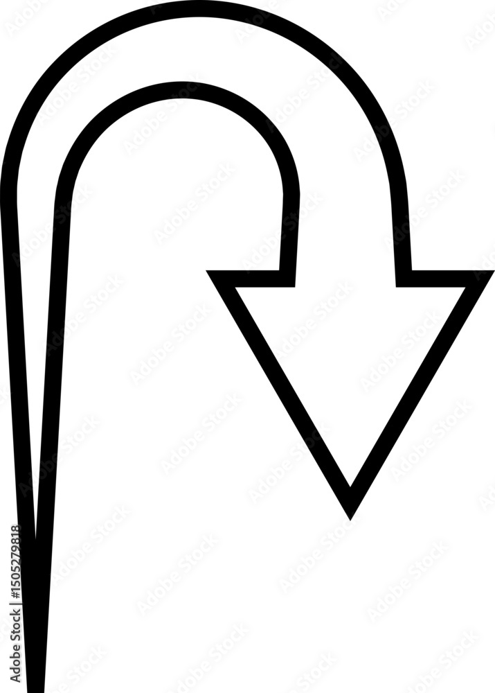 Fototapete black arrow icon. arrow vector isolated on transparent background. cursor modern simple different ar