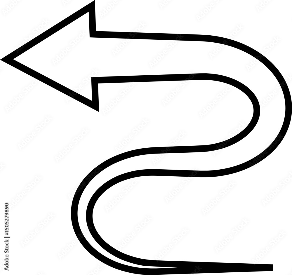 Fototapete black arrow icon. arrow vector isolated on transparent background. cursor modern simple different ar