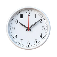 Urgency The clock marks ten past two a reminder of deadlines Time passing on transparent background