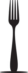 Fork - a silverware utensil for eating flat vector icon for food apps and websites