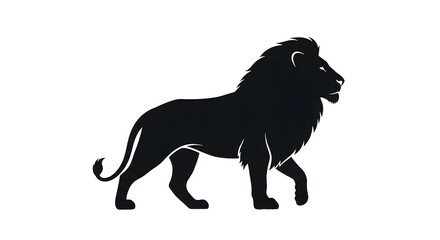 Majestic Lion Silhouette A Powerful Symbol of Strength and Royalty