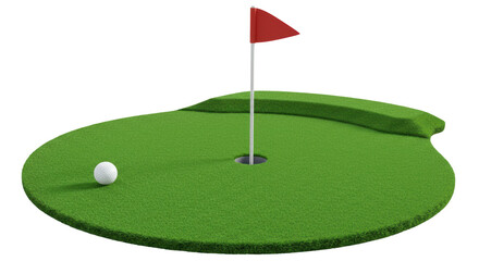 Isolated Golf Green