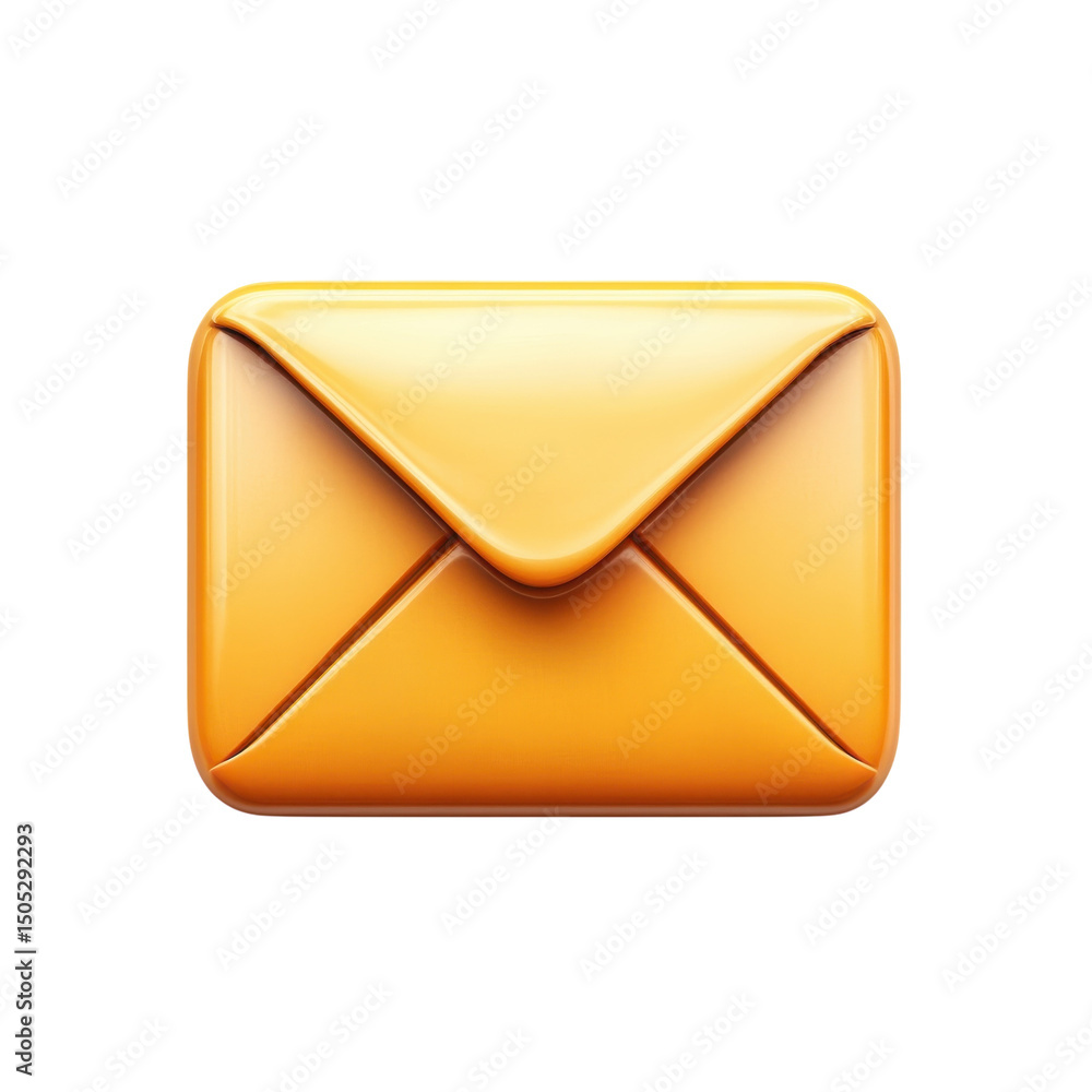 Poster sending a golden message of hope and connection in digital times shiny on transparent background