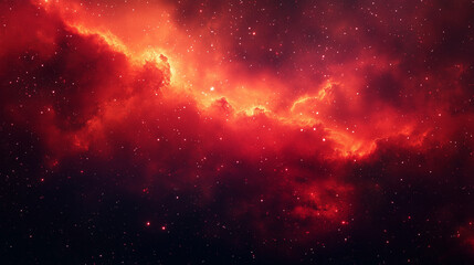 Fototapeta premium Abstract deep space nebula with bright stars and blue light