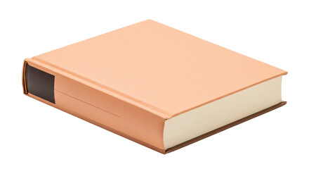 Isolated hardcover book
