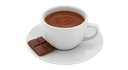 Isolated Hot Chocolate Cup