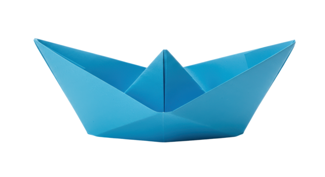 Isolated Paper Boat