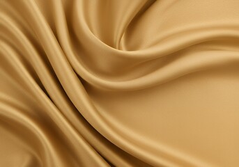 Fototapeta premium Premium gold silk fabric texture background for fashion design and luxurious textile material concept
