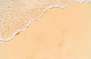 Soft sand beach topview 