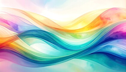 Obraz premium Colorful Abstract Wave Background.