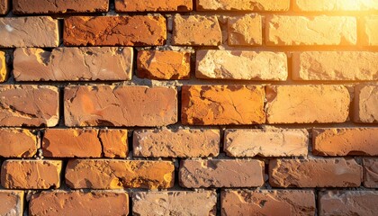 Obraz premium A bright light shining through brick wall, symbol of hope and resilience light