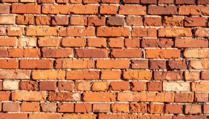 Obraz premium Striking red brick accent, a study in contrast and texture on brick wall red