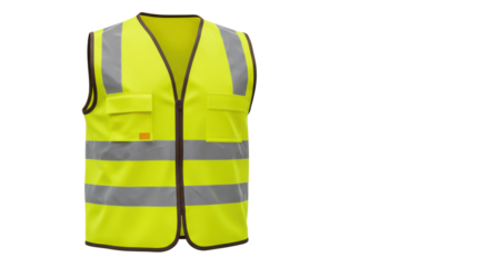 Isolated High Visibility Safety Vest