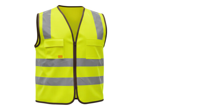 Isolated High Visibility Safety Vest