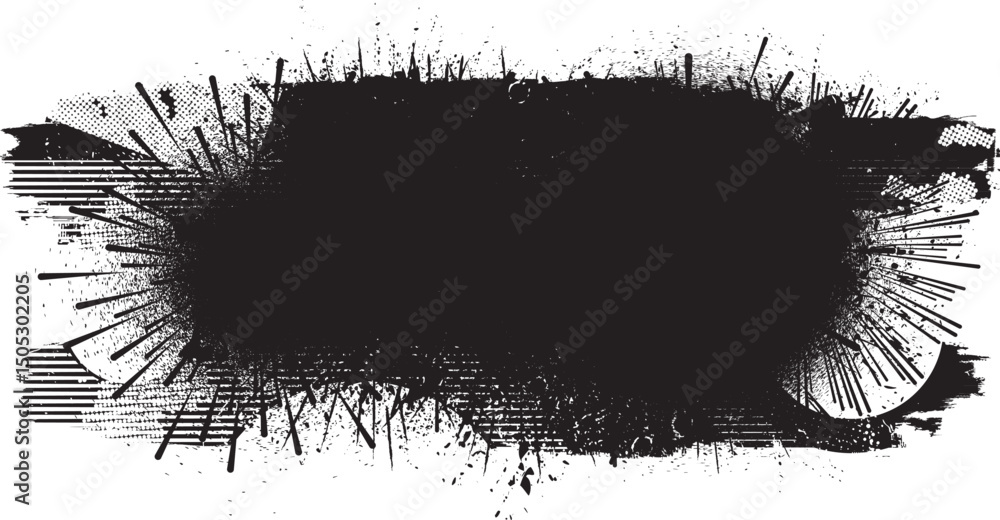 Poster ink splashes for speckle effect .Set of Black Spray Blot of Ink. Place blobs, stains and splats in this pack over any object to create grunge effect .Spray paint drips .abstract vector.
