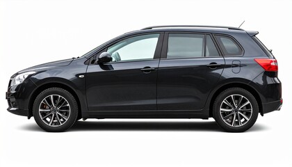 Fototapeta premium Passenger car isolated on a white background, with clipping path. Full Depth of field