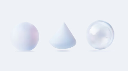 Aesthetic Abstract Shapes Set Against a Soft and Inviting Background for Art and Design Projects