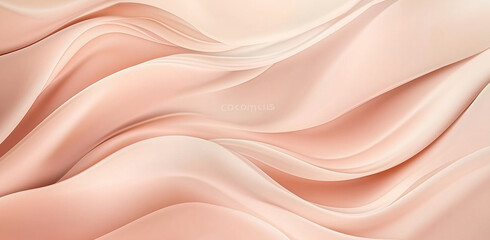 Fototapeta premium Elegant Peach Fuzz Abstract Background with Flowing Lines and Curves, Featuring Soft Gradient Patterns and Smooth Design Elements for Modern Digital Art and Creative Projects