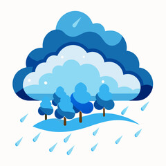 Rainfall in snow