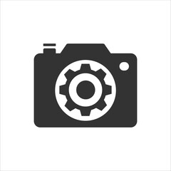 camera setting icon, camera repair, camera icon vector